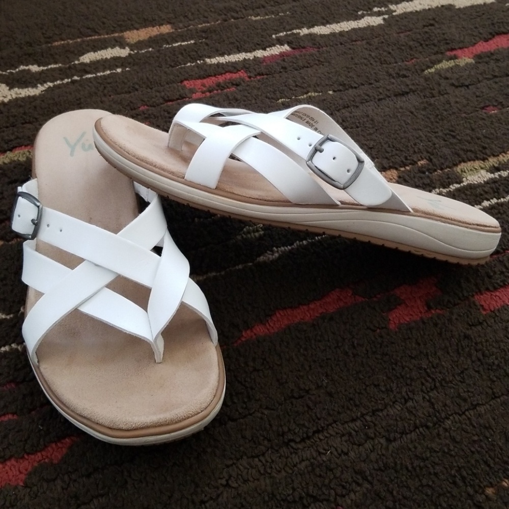 White comfortable sandals